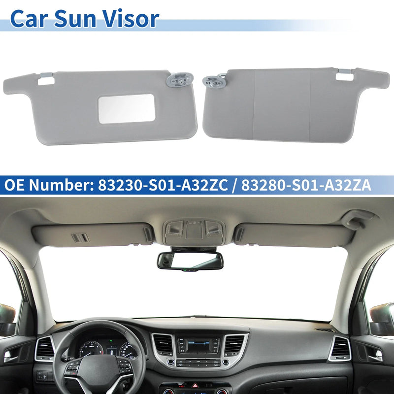 Honda Civic Gray Left & Right Side Sun Visors (1996-2000)