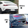 Mercedes Benz GLC Coupe 2023-2024 Carbon Look Rear Bumper Spoiler Lip