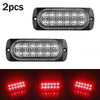 Truck Car / Van / Bus / Cab 2 x Rear Red Fog 12Led Lamp Lights 12V To 24V