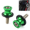 KAWASAKI ZX6R (2012-2021) - Green CNC Slider Screws Swingarm Spools 8MM