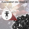 Chevrolet GMC C K Trucks (2007-2008) 50 Pcs Front Fender Skirt Clips