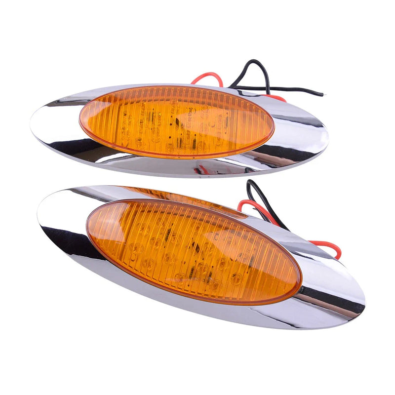 Car Truck Trailer Marine Amber Thin LED Clearance Marker Lights