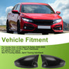 Honda Civic LX EX Sport Si Sedan Black Mirror Cover Caps (2016-2021)