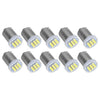 Car 20 x BA9S T4W 7020 LED Dome Map Side Marker Bulbs