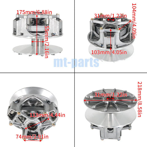 Polaris RZR XP TURBO Clutch Variator Pulley Set (2016-2017, 2019-2020)