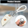 BMW Keyless Entry with Chain White 4-Button Key Fob Case