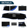 Toyota Crown (2012-2018) Black Blue 1 Set Dashboard Cover Mat