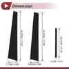 Lexus ES 6 Pcs Black Door Pillar Window Trim (1997-2001)
