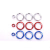 Discovery Sport 3pcs Silver Volume Buttons Air Conditioning Knobs Ring Fit