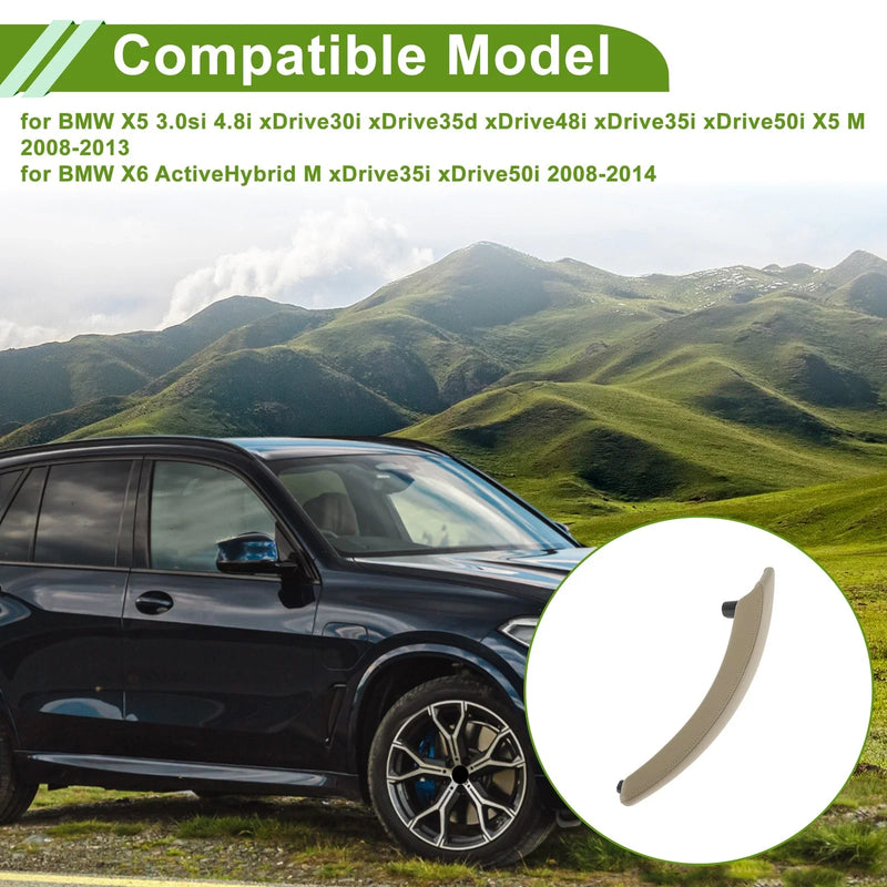 BMW X5 Beige Door Panel Handle Pull Trim Cover (2008-2013)