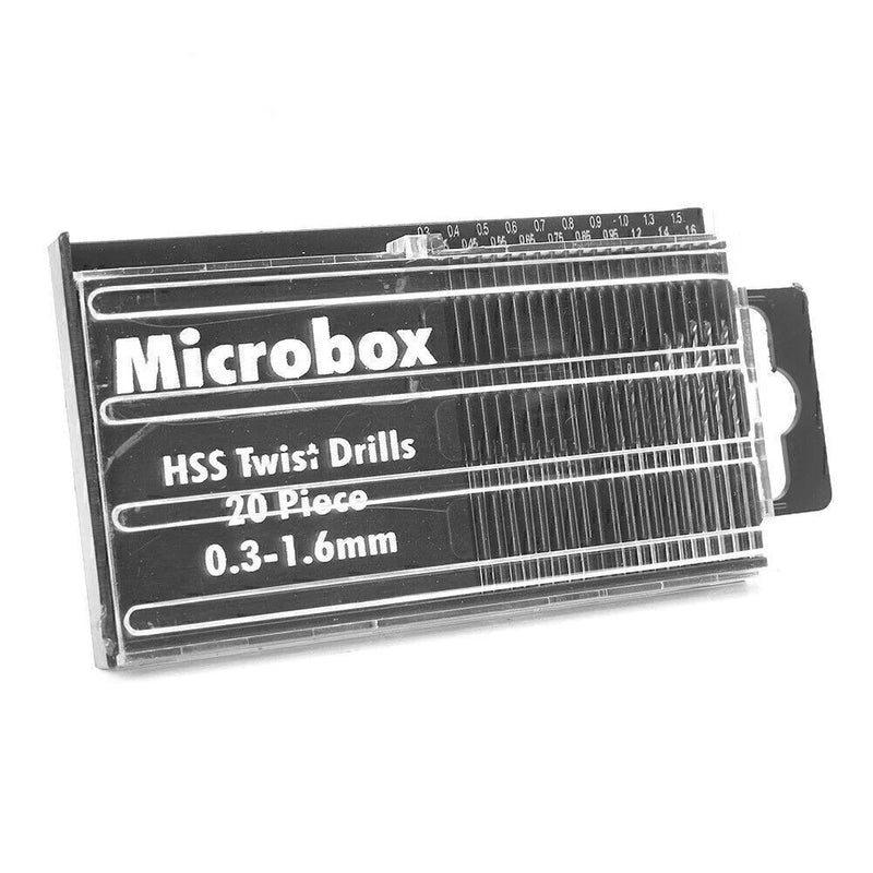 Craft Tool with Case HSS Mini Micro Twist Drill Bit Set 20 x 0.3-1.6mm