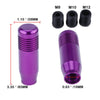 Car Aluminum Purple Manual Gear Stick Shifter Knob (Fits Most Models)