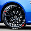 Car Stickers Customizable 3D Letters Rubber Tire & Wheel Styling