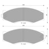 Nissan 300C Y30 3.0L VG30E LH+RH Front Disc Brake Pads (1985 - 1987)