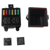 Truck RV Marine Fuse Box 6-Circuit 2 Relays Electrical