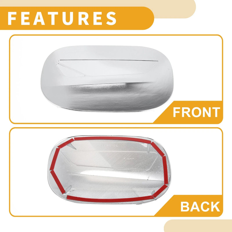 Mazda CX-5 2017-2025 Chrome Silver Tone Fuel Tank Door Cap