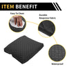 Dodge Ram Microfiber Leather Square Pattern Black Armrest Cover