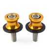 KAWASAKI ZX6R (2012-2021) Gold 8MM Swingarm Spools Slider Stand Screws