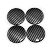 Cars Trucks 4 x 50mm Car Wheel Center Cap Rim Carbon Fiber Base Hub Cap Cover
