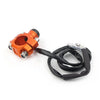 Motorcycle Fit 7/8" Orange Handlebar Rotating Start Stop Kill Switch