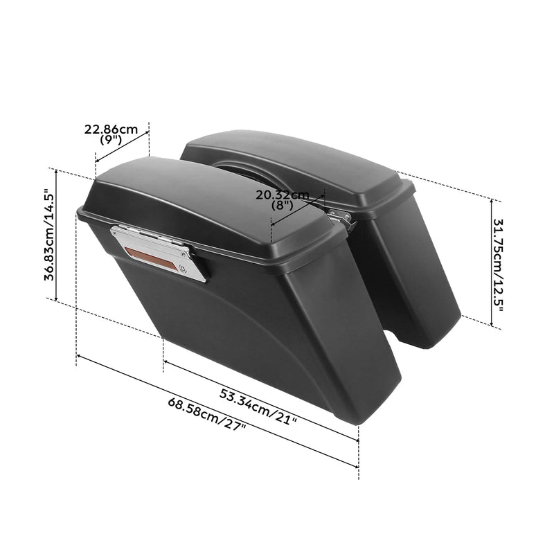 Harley Softail FXST Springer Fatboy FLSTF Matte Saddle Bags (84-13)