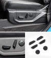 Ford F150 (2015-2019) 6 x PCS Carbon Fiber Seat Handle Button Cover Trim