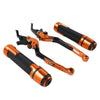 BMW S1000R S1000RR Orange Extendable Brake Clutch Lever Grip Set (2014-2023)