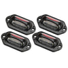 Car Truck Trailer 4Pcs 12-24V White & Red LED License Plate Tag Lights