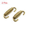 2 x Stainless Steel Gold Tone Swivel Motorcycle Exhaust Pipe Springs