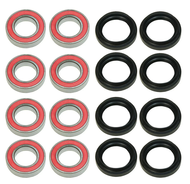 Yamaha Grizzly 660 4x4 2 x Wheel Bearing & Seal Front & Rear (2002–2002)