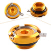 BMW S1000RR (2009-2013) Gold Motorcycle Oil Filler Cap Set