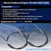Mercury Engine CC179 2 x GEN1 Boat Outboard Throttle Shift Cable Black