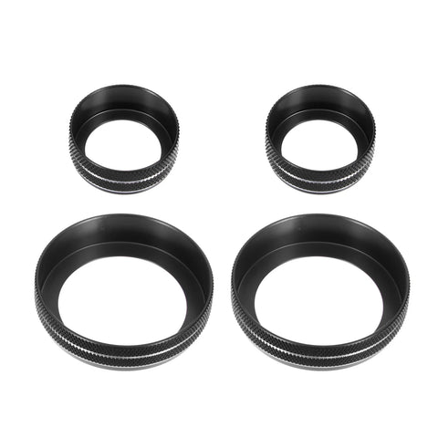Chevy Corvette 4 x Air Conditioner Volume Tune Knob Decor Rings (2014-2019)