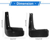 Hyundai Sonata Front & Rear Mud Flap Splash Guards (2017)