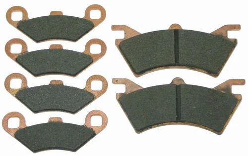 Polaris Sportsman 500 2 x Front & Rear Semi-Metallic Brake Pads (2000–2008)
