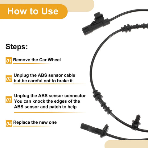 Chevrolet Malibu Front ABS Wheel Speed Sensor