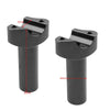 Harley Sportster Dyna Softail 4" Handlebar Risers Flat Clamp Mount