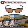 1 x Motorcycle Goggles Brown Lens Black Frame Tri-acetel Cellulose PC
