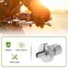 Motorcycle 4 x M8 Aluminum Clutch Brake Cable Adjuster Screw Silver Tone