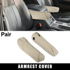 Honda CR-V Microfiber Leather Car Front Seat Armrest Cover Beige (2007-2009)
