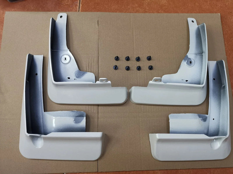Toyota Corolla 4 x Pearl White Fender Mud Flaps Splash Guard (2020–2023)