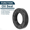 MakeModel Oil Seal / 30x52x10mm / NBR Rubber Black 5Pcs