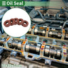 Oil Seal 10x22x7mm Rotary Shaft Seal Fluorine Rubber Brown 5 Pcs