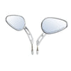 Harley Touring Sportster 883 1200 Dyna 8mm Chrome Rearview Mirrors (2004-2023)