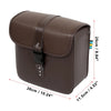Motorcycle Pair Saddlebag Side Tool Bags Quick Release Buckles Brown