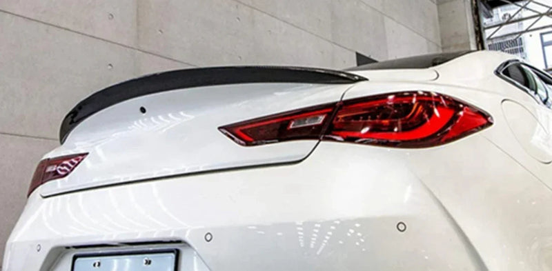 Infiniti Q60 ABS Glossy Black Rear Trunk Spoiler Wing Lip (2017-2022)