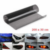 New Light Carbon Fibre Black Vinyl Car Wrap Glossy Sticker No Bubbles
