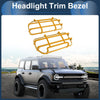 Ford Bronco Headlight Trim Bezels 2 x (Yellow)