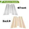 BMW 7-Series 6x Door Pillar Window Trim (2002-2008)