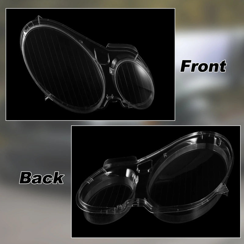 Mercedes-Benz W211 Front Headlight Lens Covers (2002-2008)